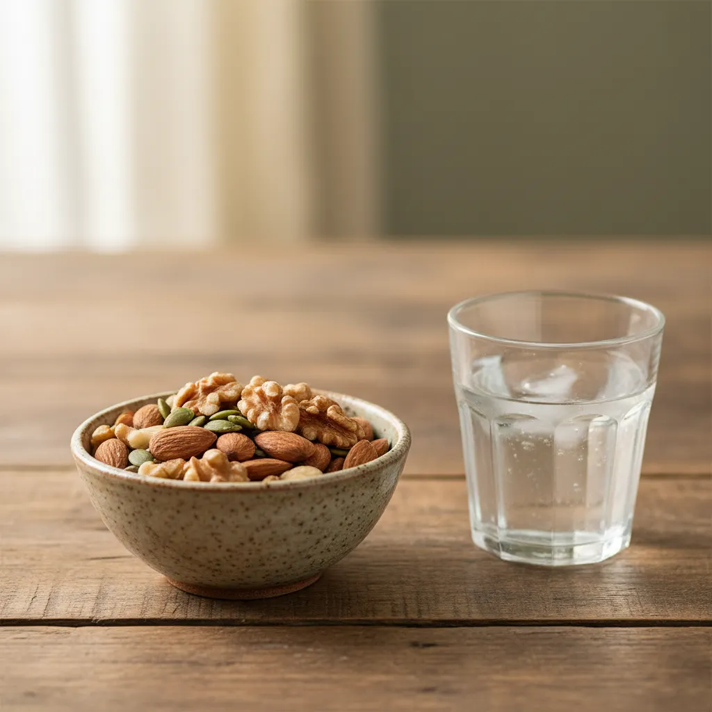 Fresh oranges and rosehip berries on a pale stone surface, rich natural sources of Vitamin C